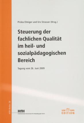 Buchcover Steuerung der fachlichen Qualität im heil- und sozialpädagogischen Bereich